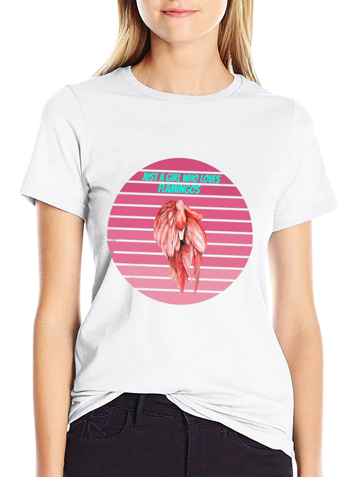Just a Girl Who Loves Flamingos T-Shirt