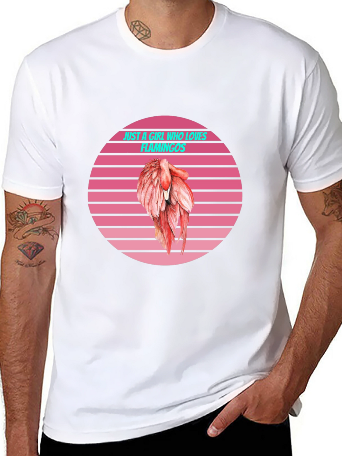 Just a Girl Who Loves Flamingos T-Shirt