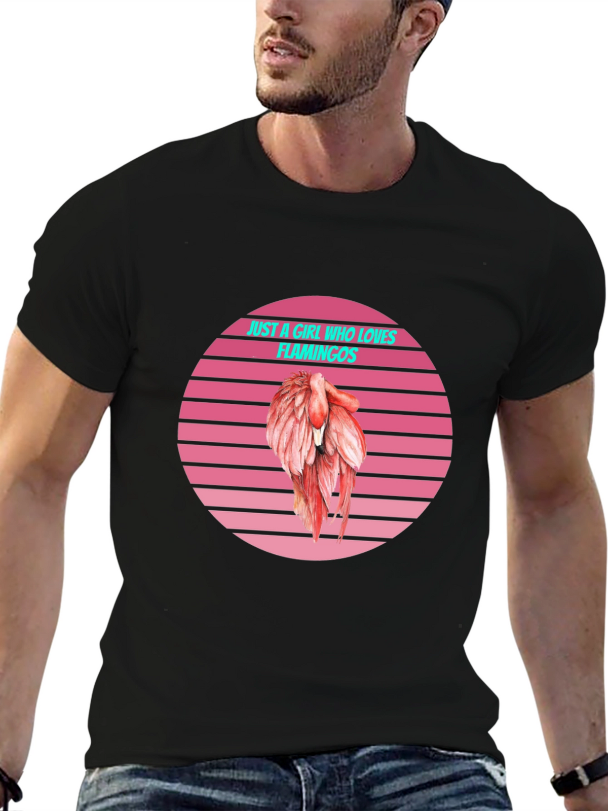 Just a Girl Who Loves Flamingos T-Shirt