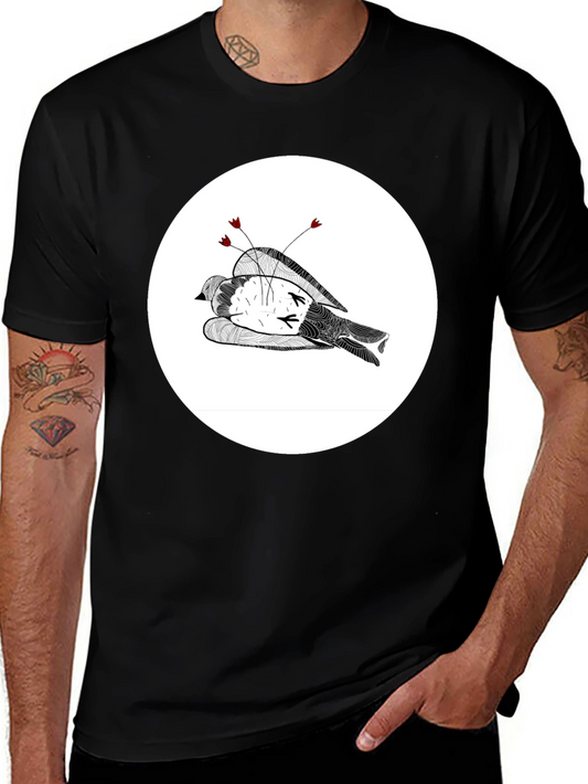 Bird Arrow Graphic Tee - Unique Design Comfortable Fit