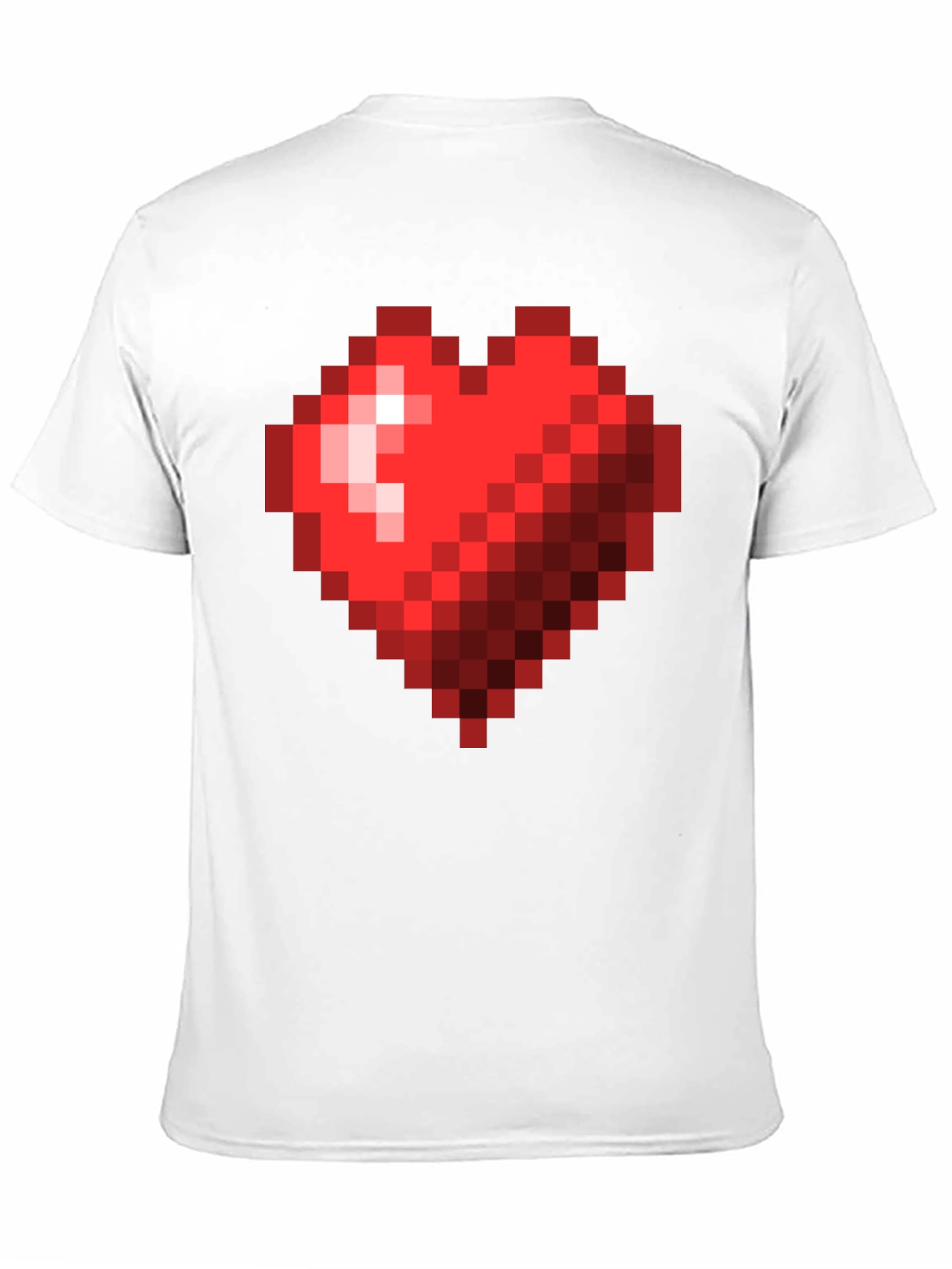 Pixel Heart Graphic T-Shirt - Gamer Style