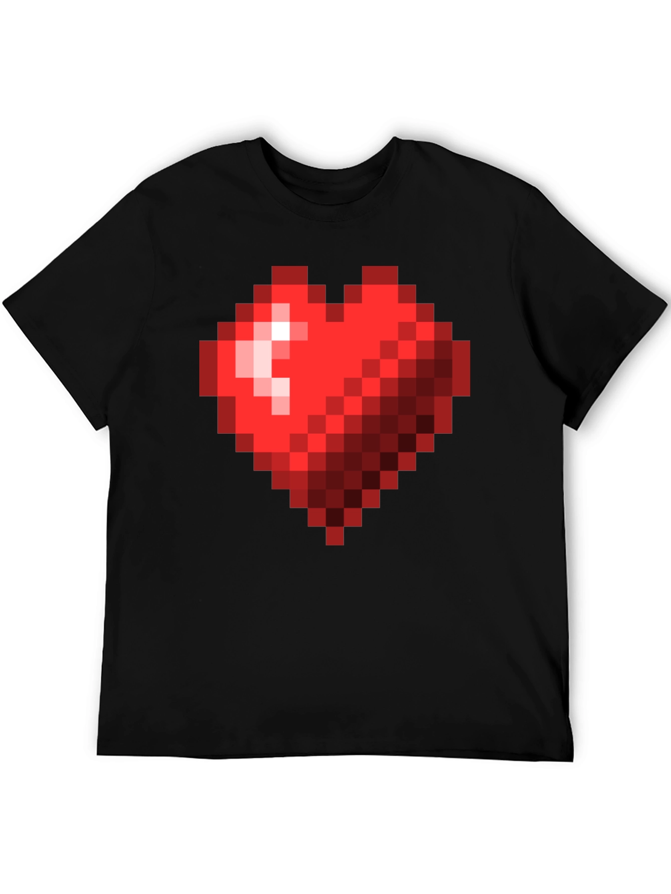 Pixel Heart Graphic T-Shirt - Gamer Style