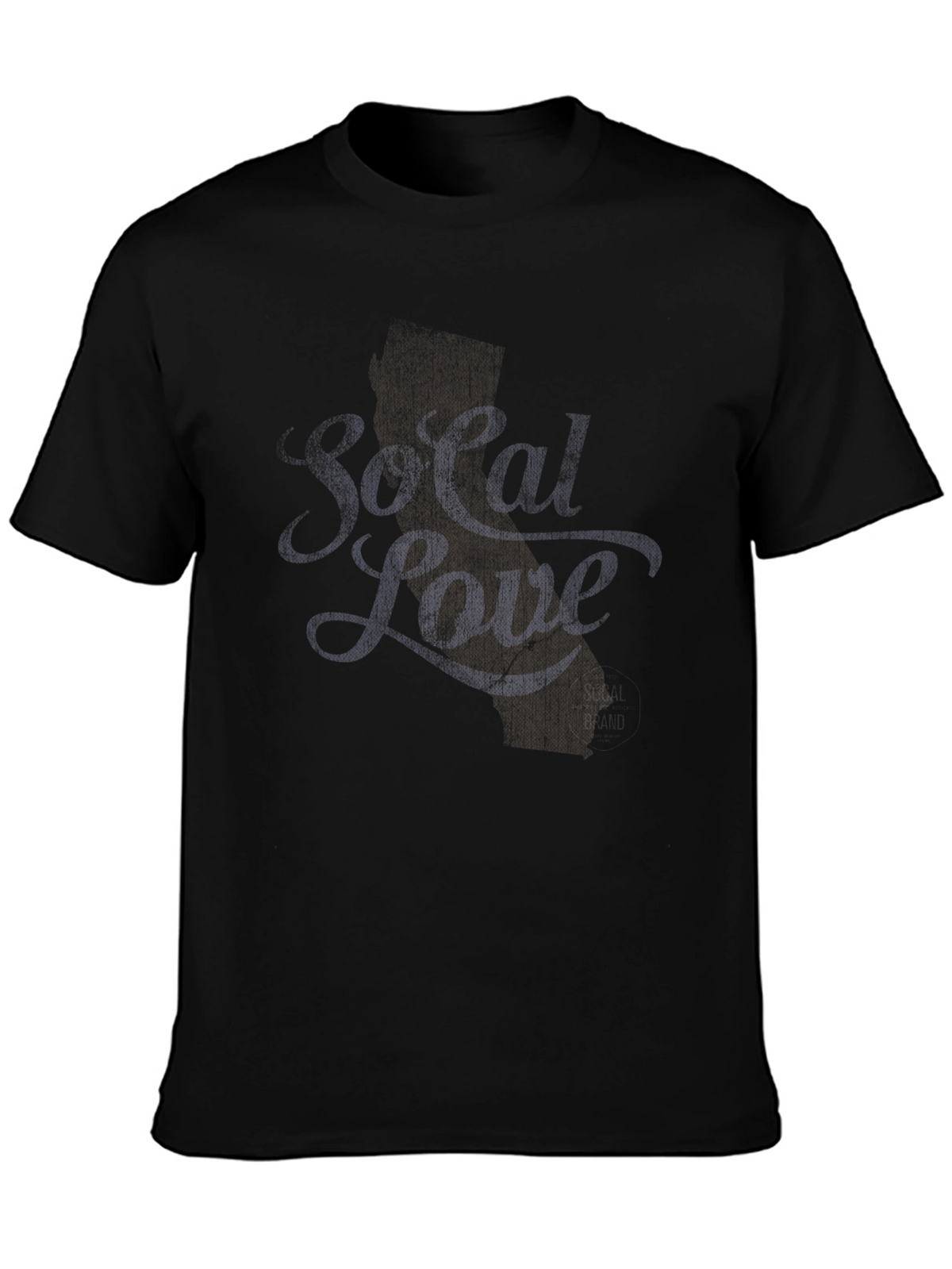 Stylish Black Graphic Tee - California Love