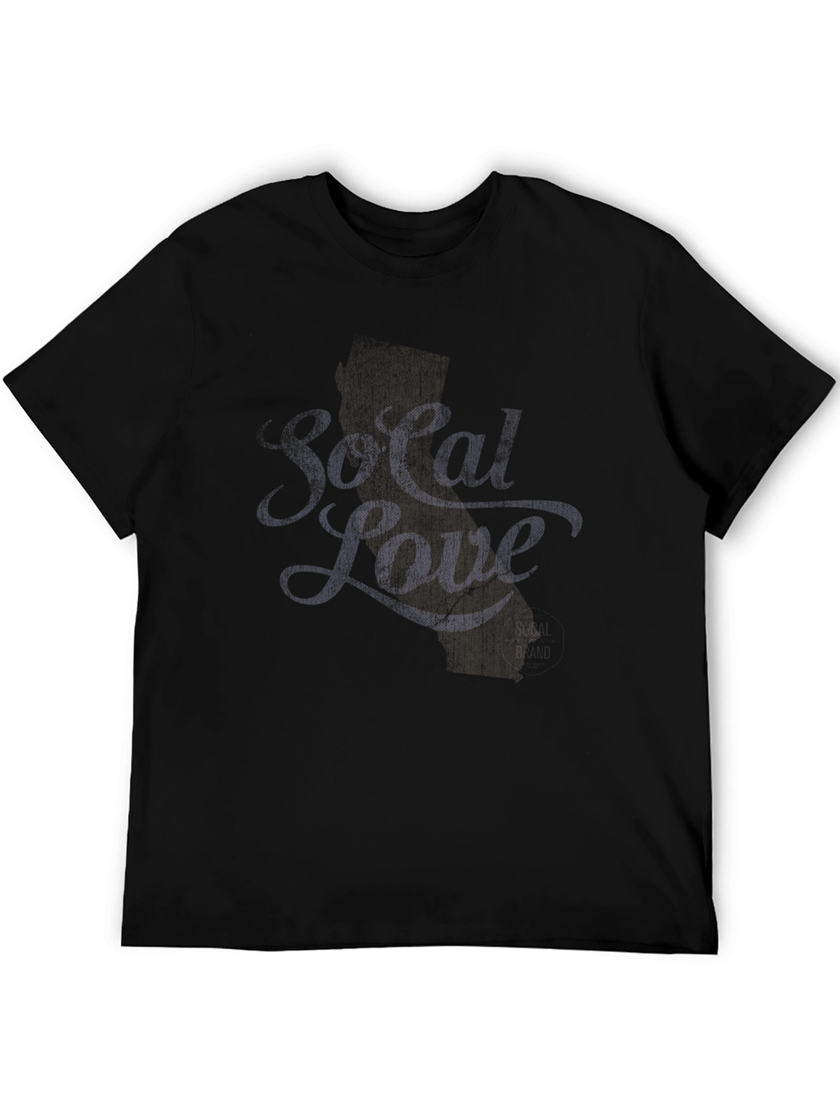 Stylish Black Graphic Tee - California Love