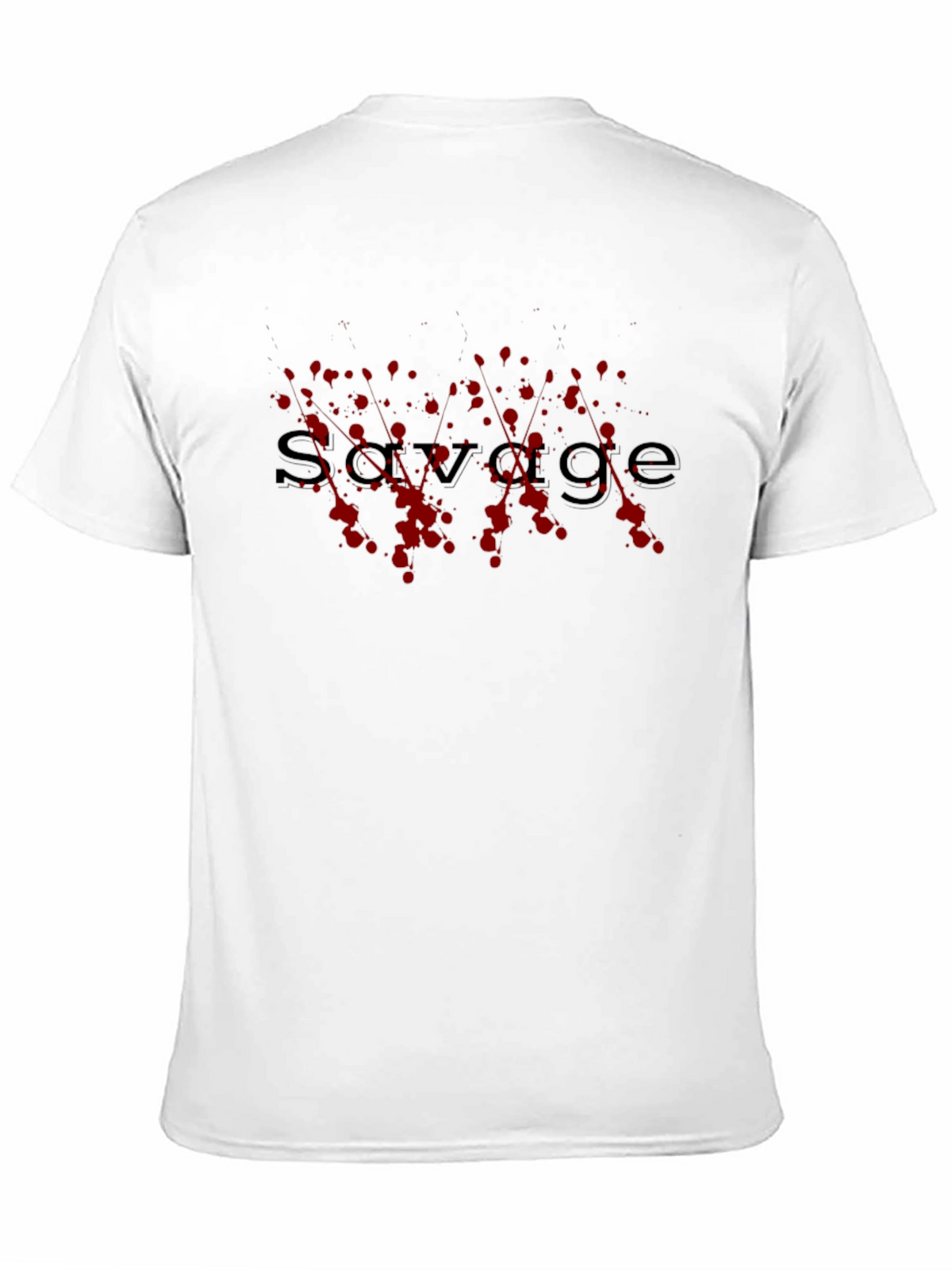 Mens Black Savage Graphic Tee - Trendy Casual Style