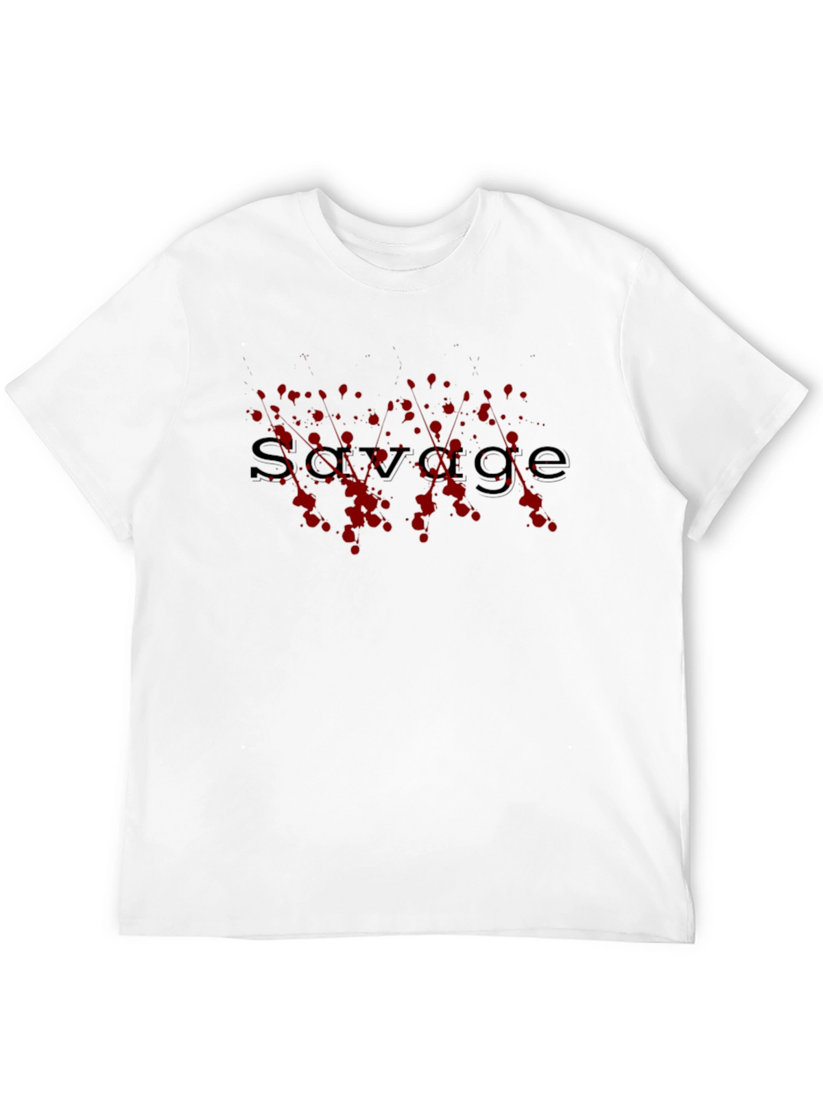 Mens Black Savage Graphic Tee - Trendy Casual Style