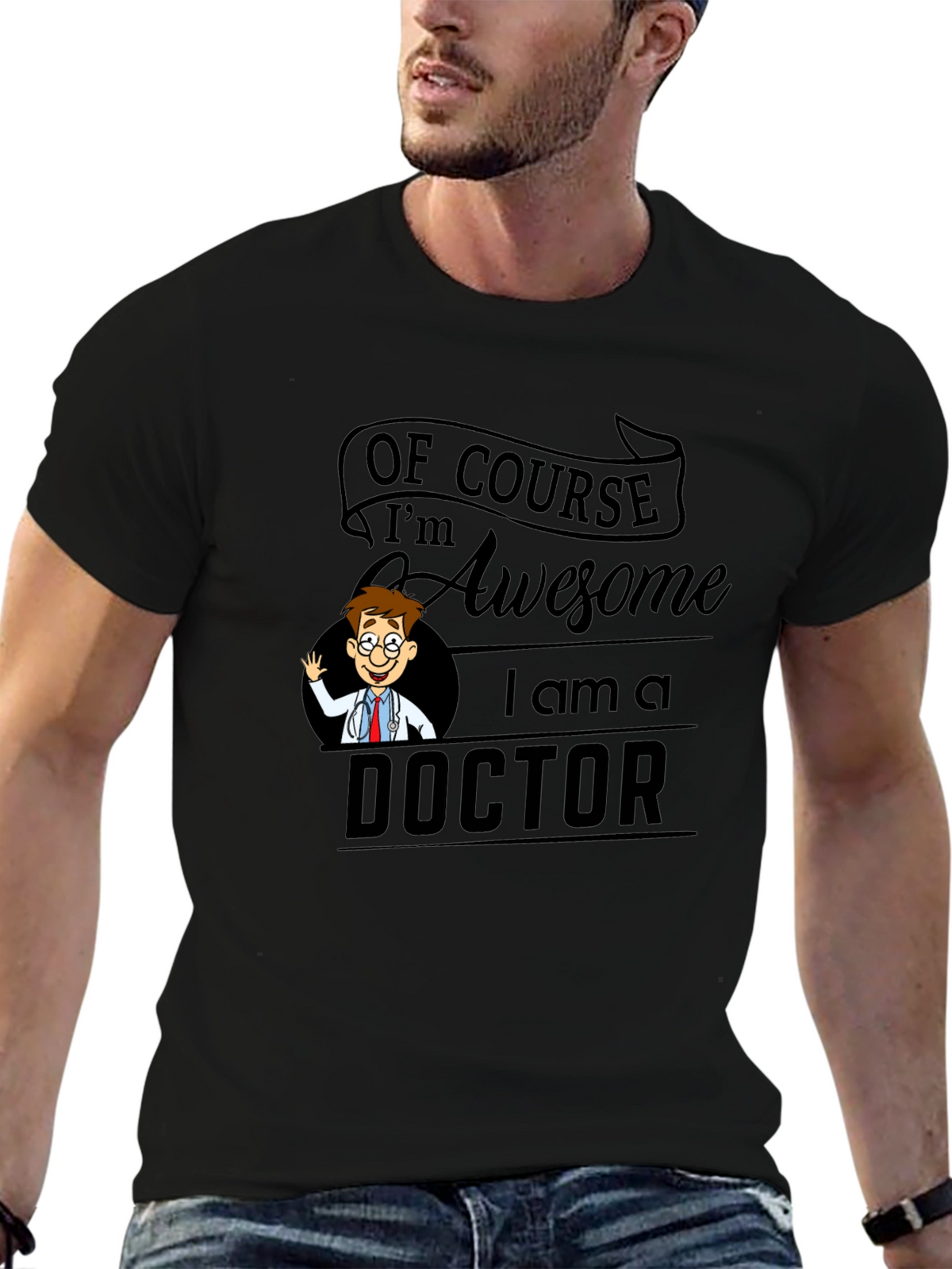 Awesome Doctor T-Shirt - Black