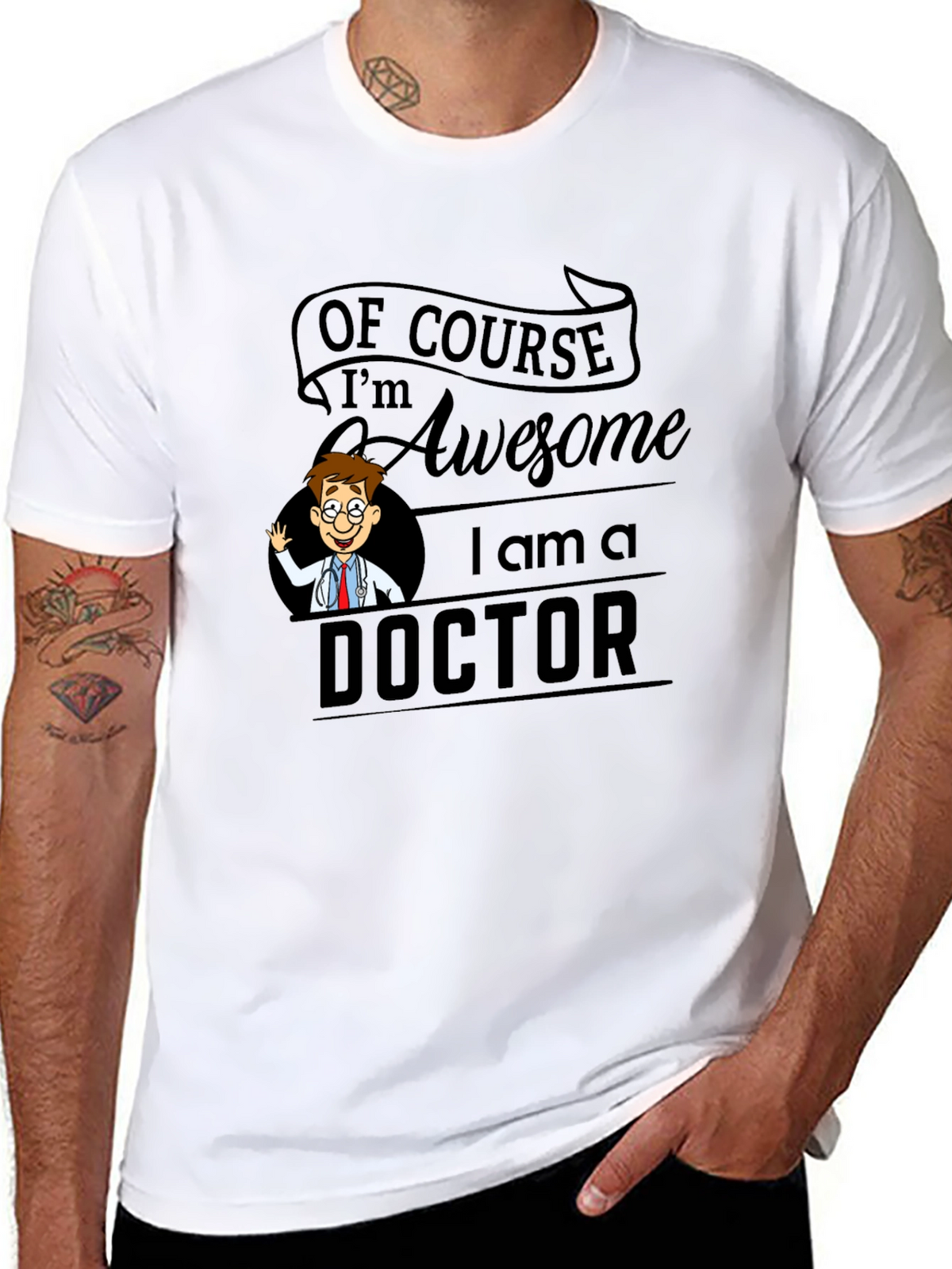 Awesome Doctor T-Shirt - Black