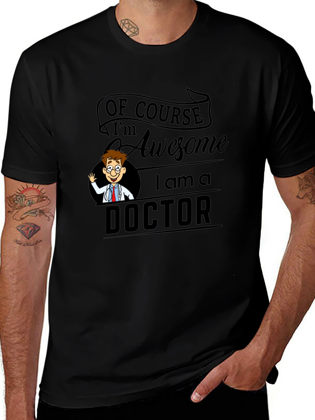 Awesome Doctor T-Shirt - Black