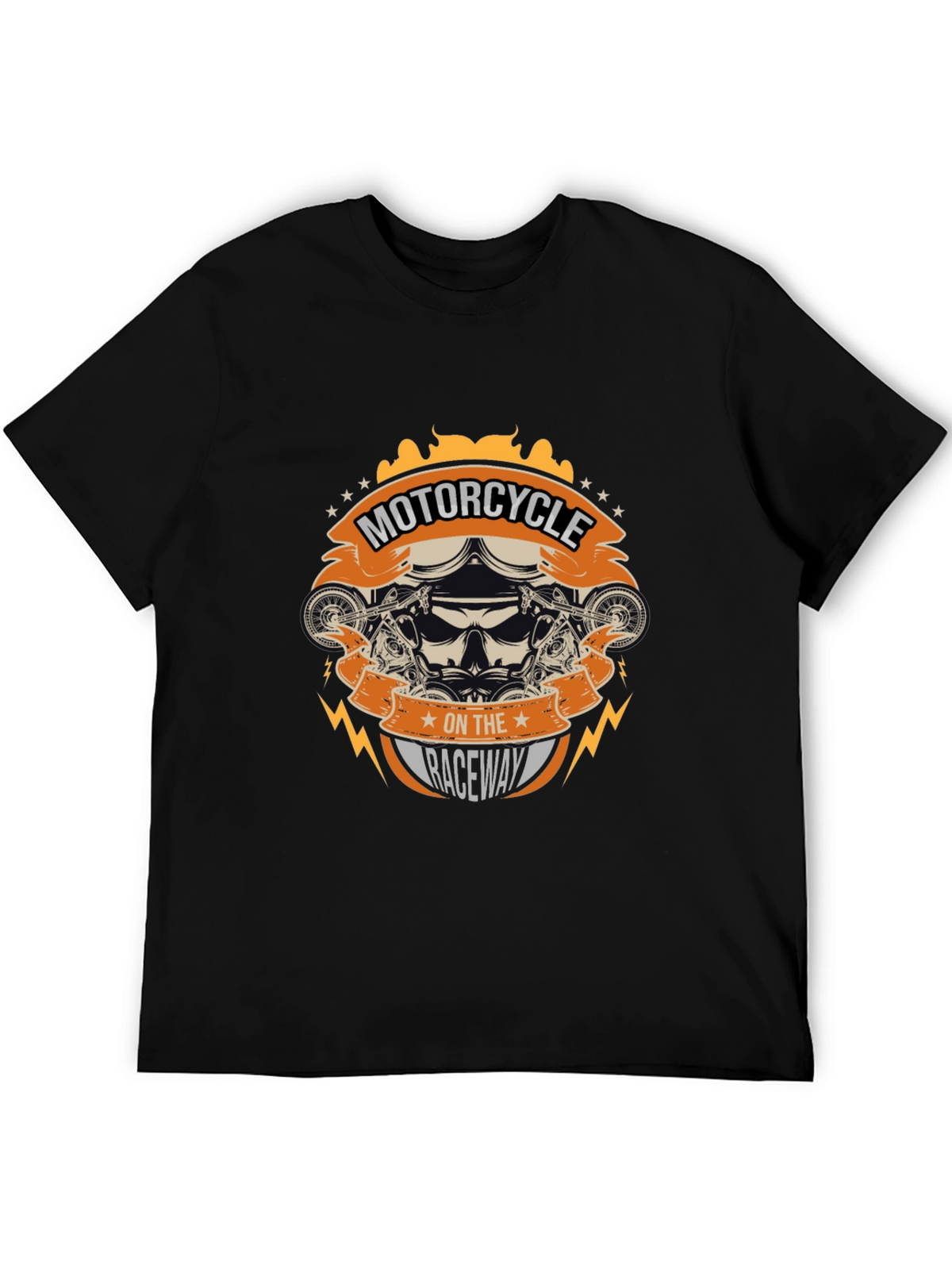 Motorcycle on the Raceway Graphic Tee