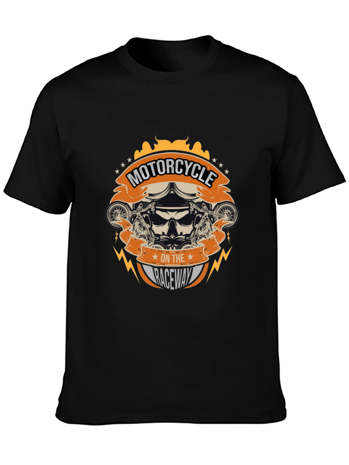 Motorcycle on the Raceway Graphic Tee