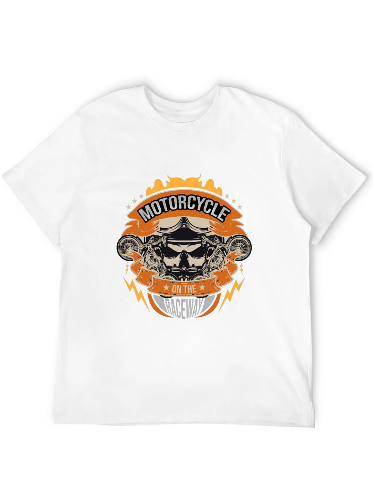 Motorcycle on the Raceway Graphic Tee