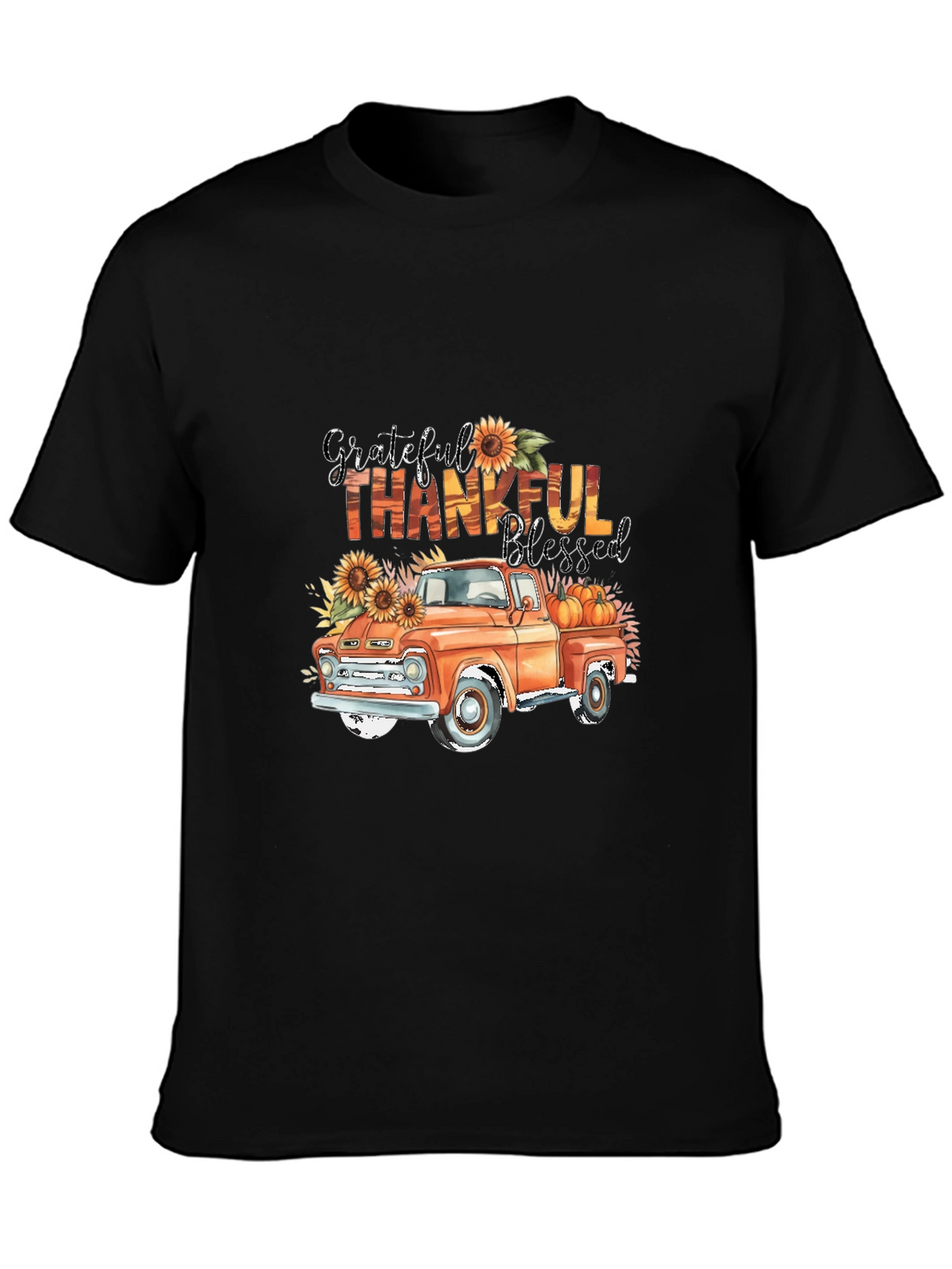 Grateful Thankful Blessed Truck T-Shirt