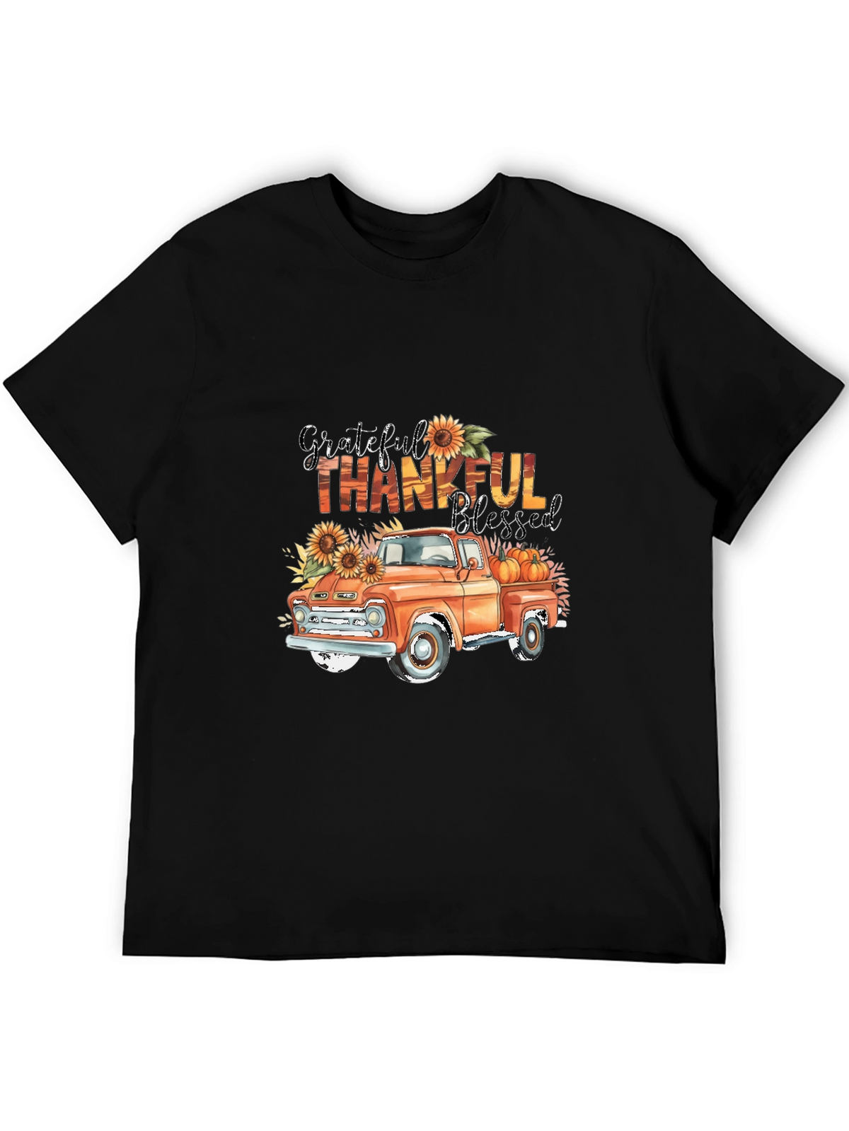 Grateful Thankful Blessed Truck T-Shirt