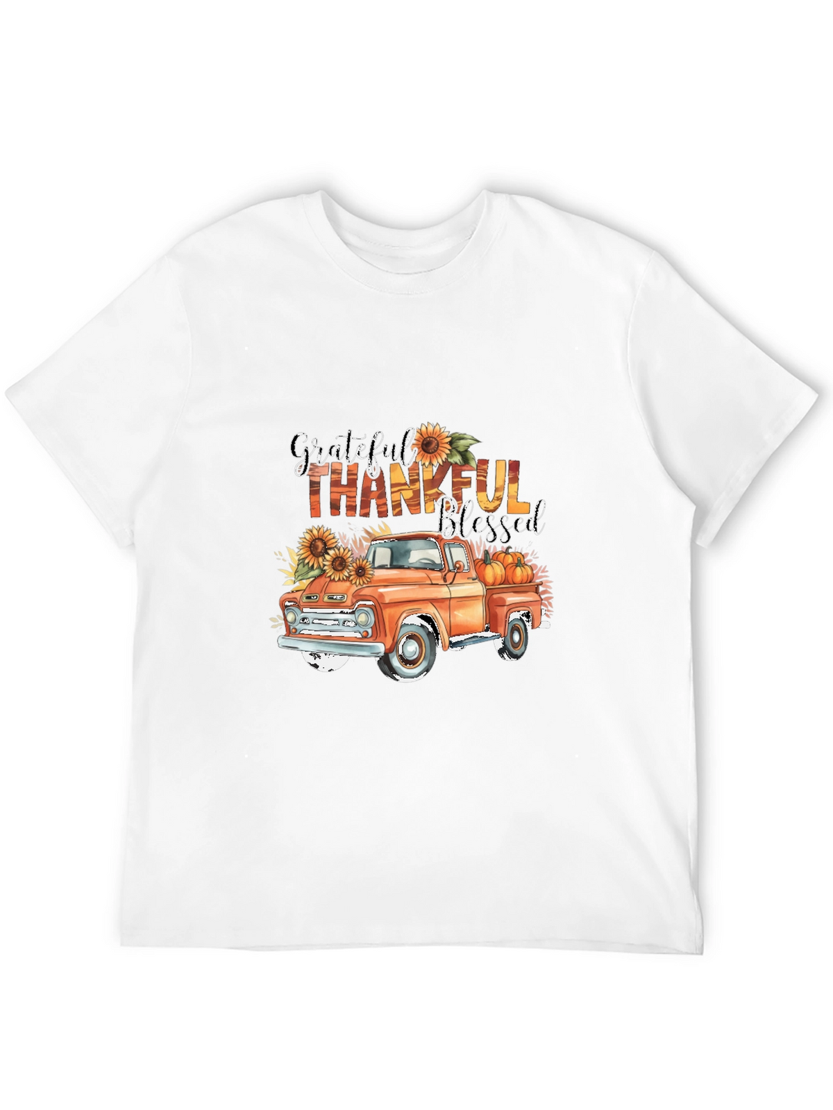 Grateful Thankful Blessed Truck T-Shirt