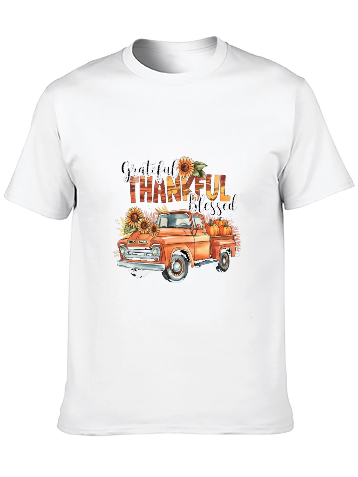 Grateful Thankful Blessed Truck T-Shirt