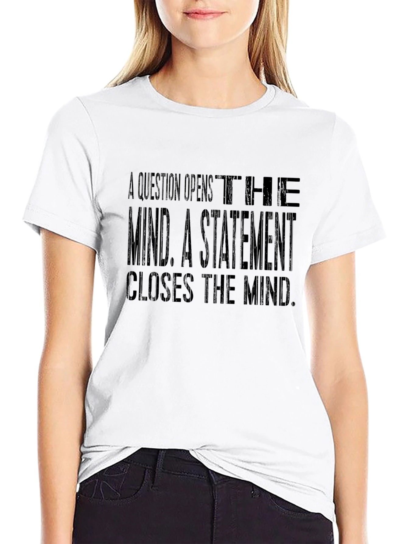 Philosophical Quote T-Shirt - Open Mind Tee