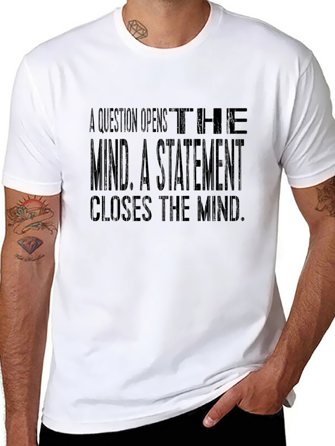 Philosophical Quote T-Shirt - Open Mind Tee