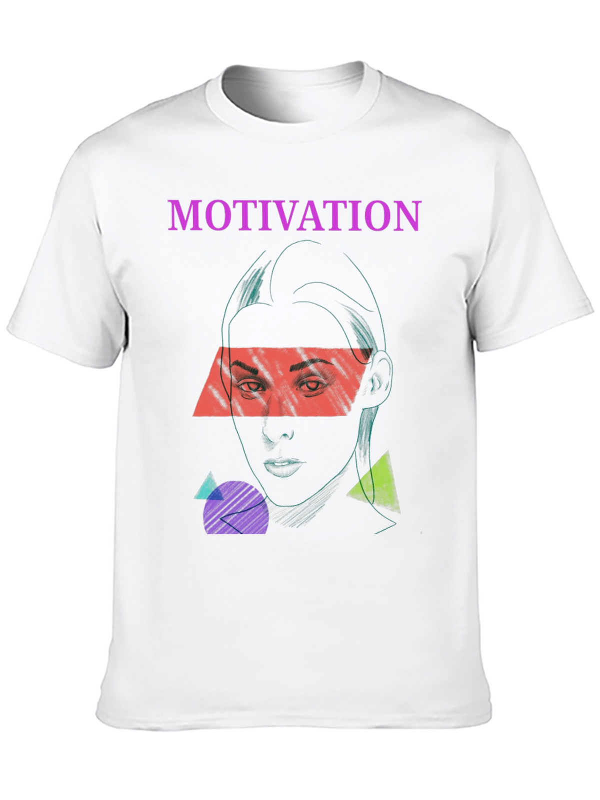 Motivation Graphic Print Tee - Unisex Black T-Shirt