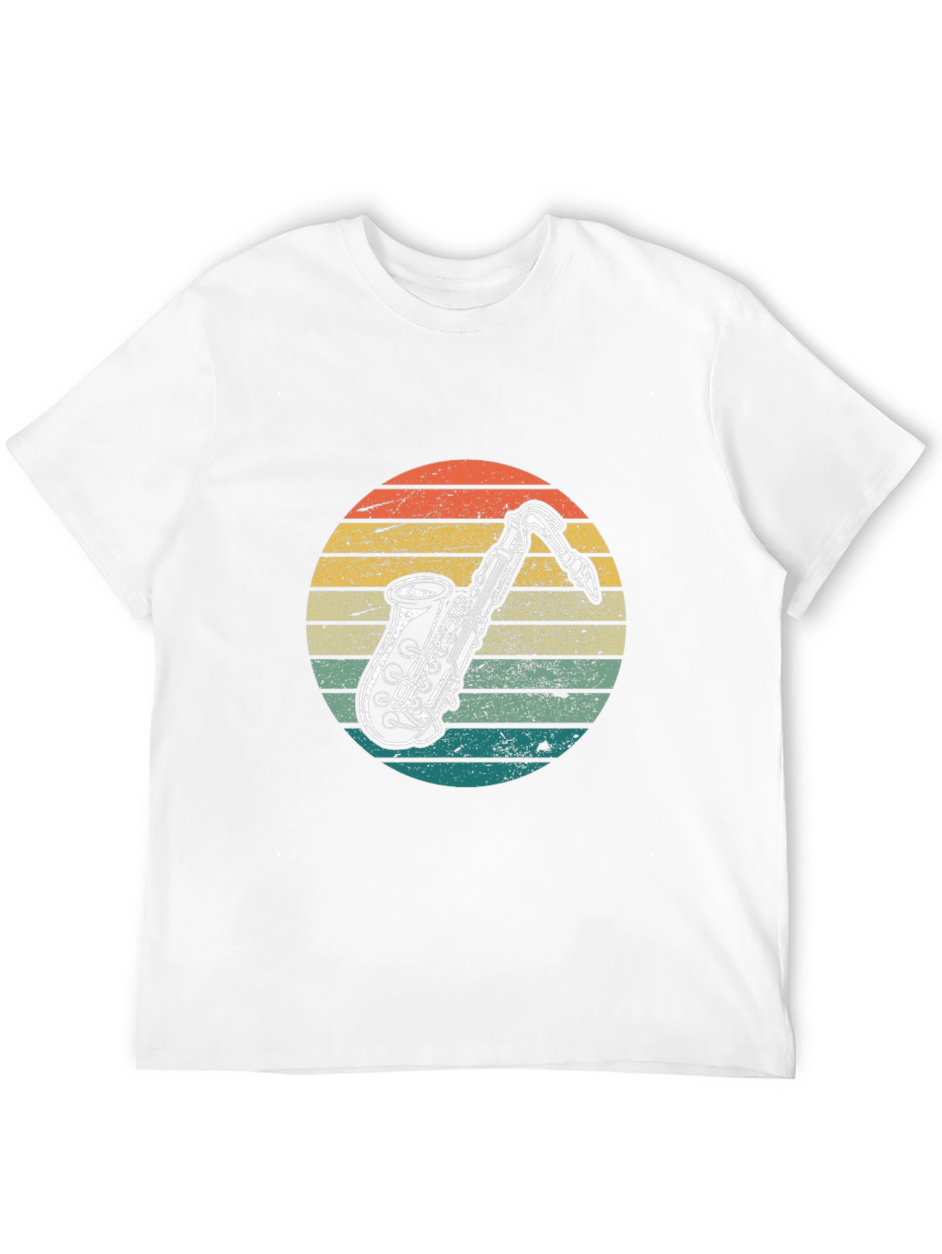 Retro Saxophone Graphic T-Shirt