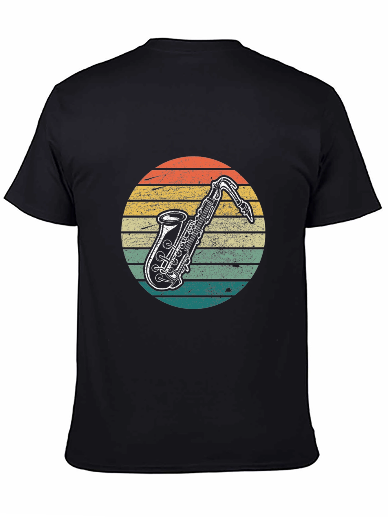 Retro Saxophone Graphic T-Shirt
