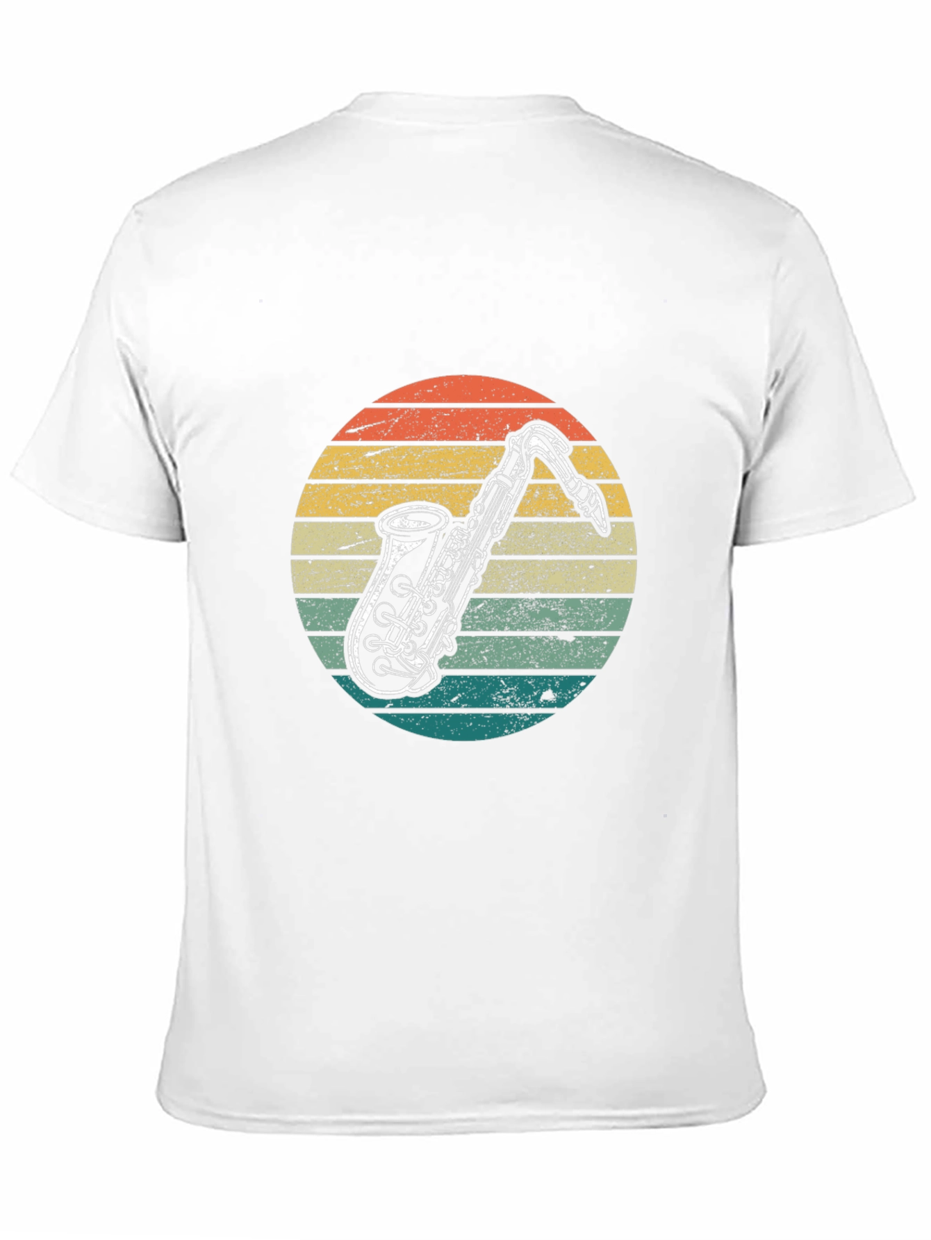 Retro Saxophone Graphic T-Shirt