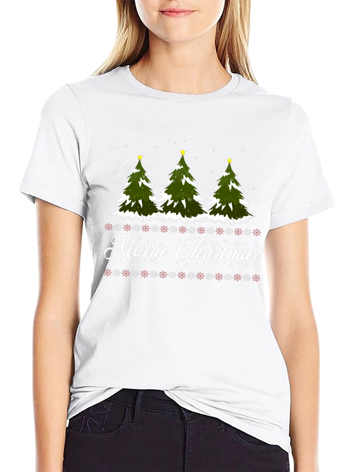 Merry Christmas Tree Graphic Tee