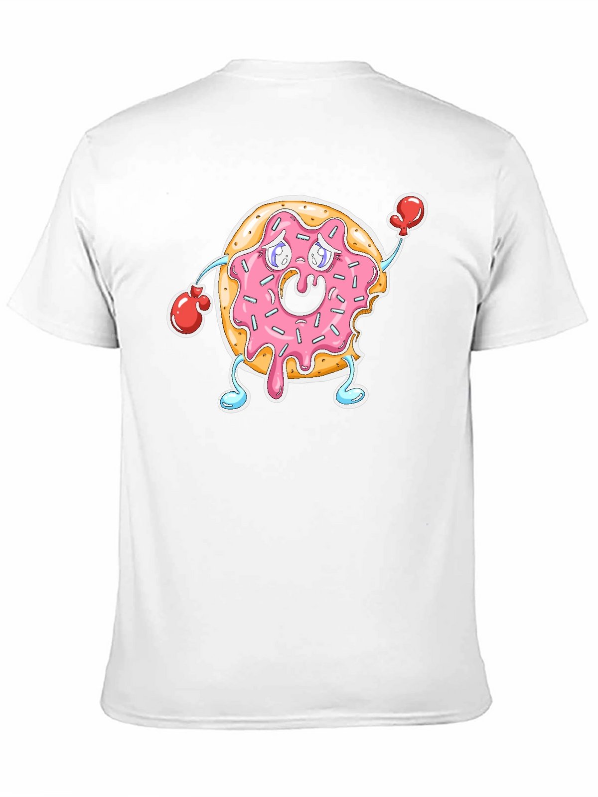 Donut Boxer T-Shirt - Black Crew Neck
