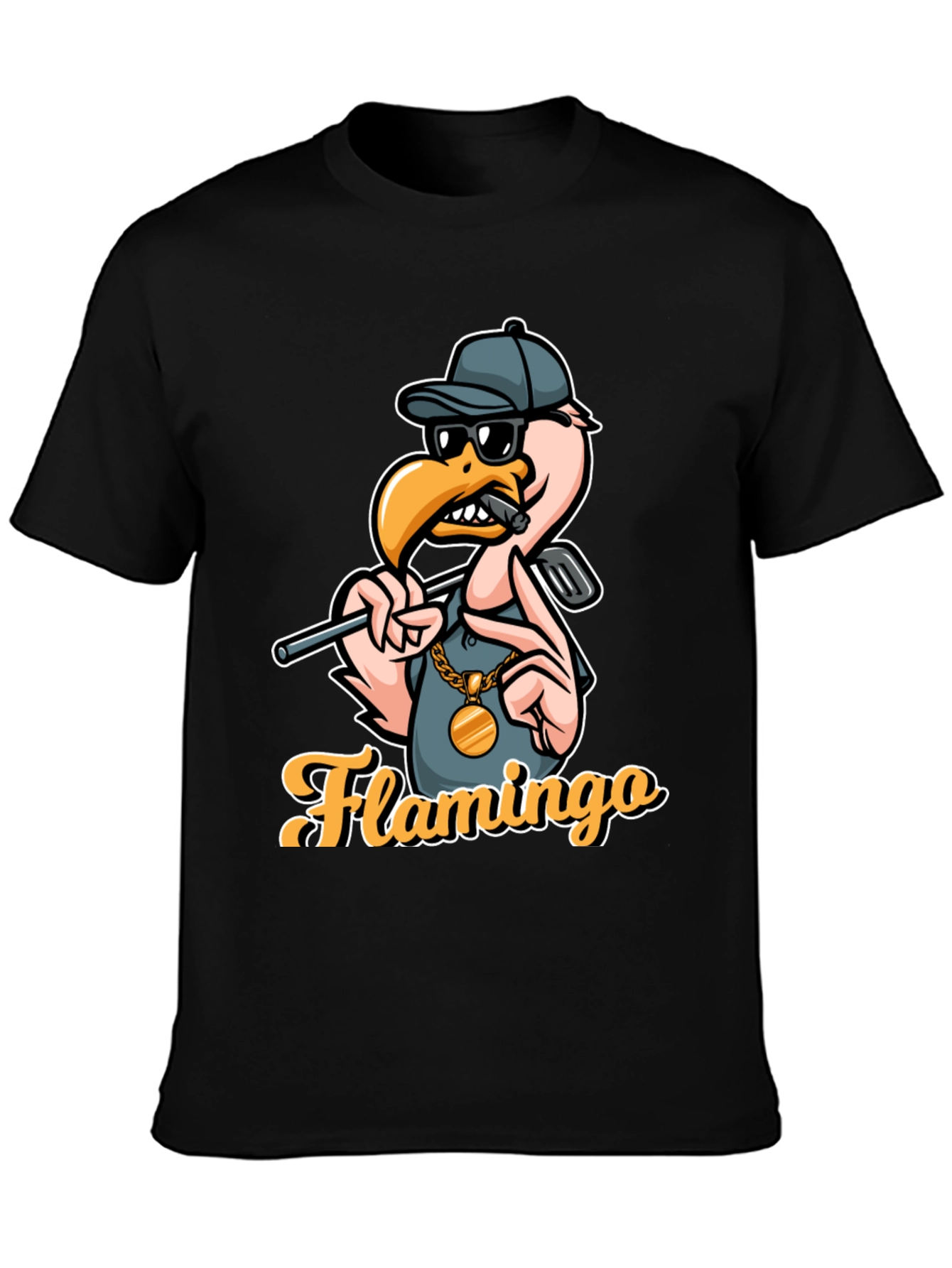 Cool Flamingo Golf T-Shirt