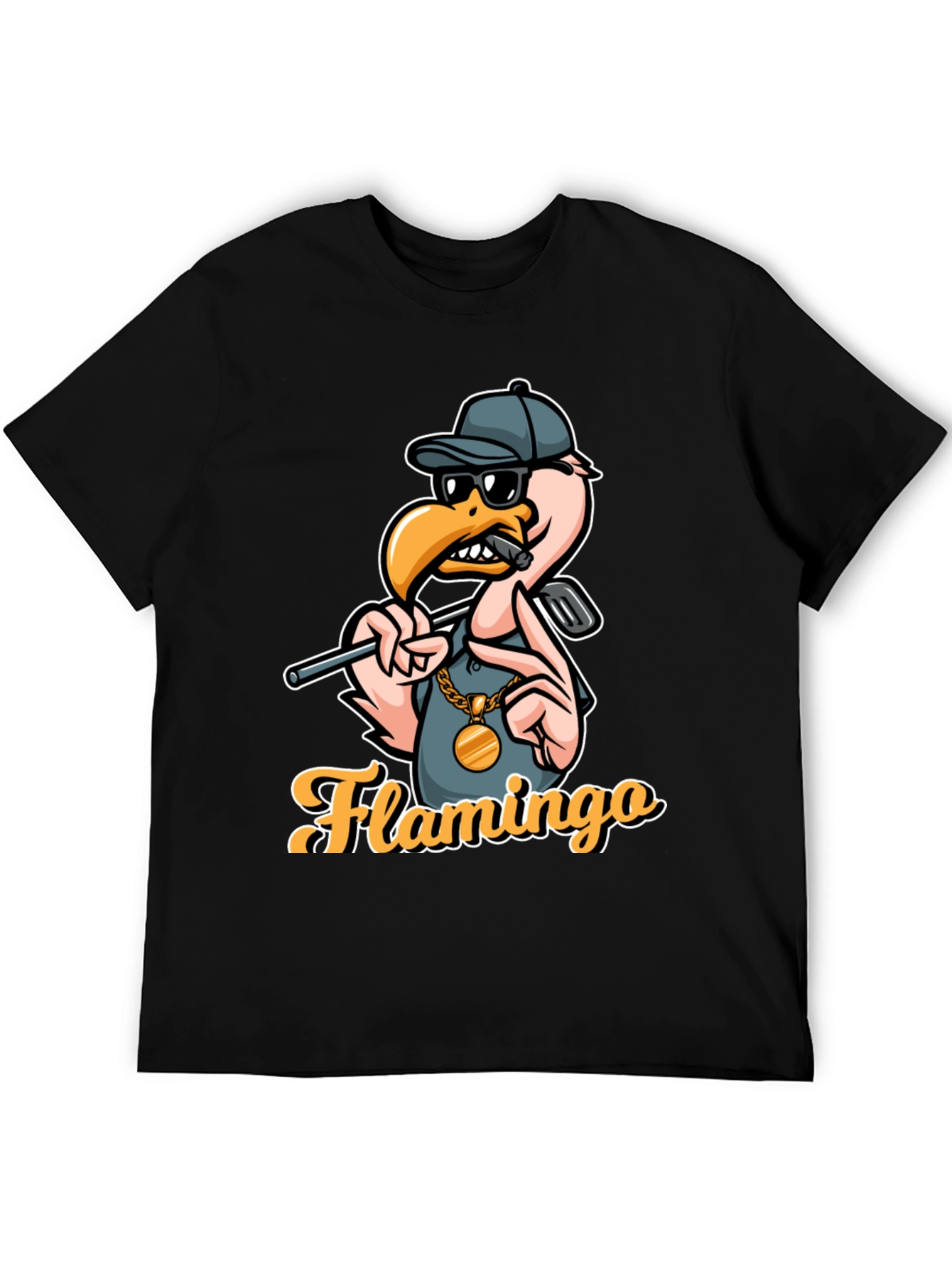 Cool Flamingo Golf T-Shirt