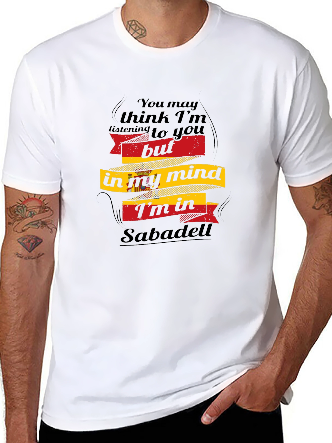 Sabadell Mind T-Shirt - Novelty Graphic Tee