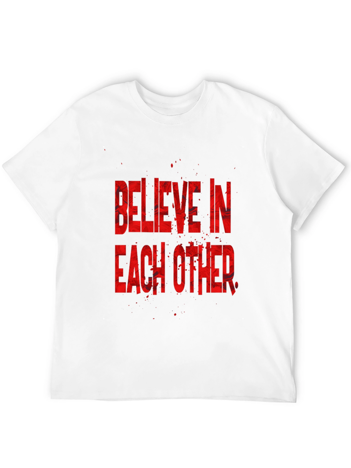 Believe In Each Other Graphic Tee - Black