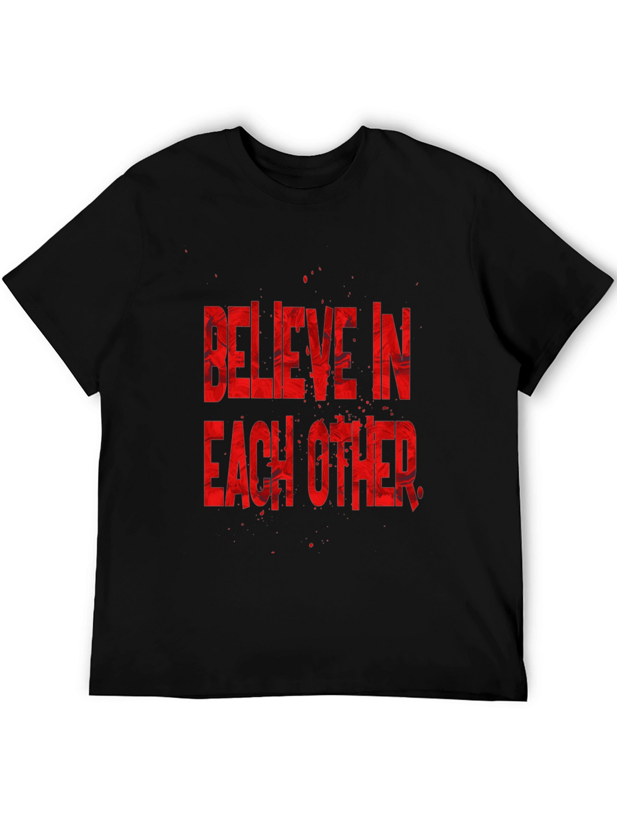 Believe In Each Other Graphic Tee - Black