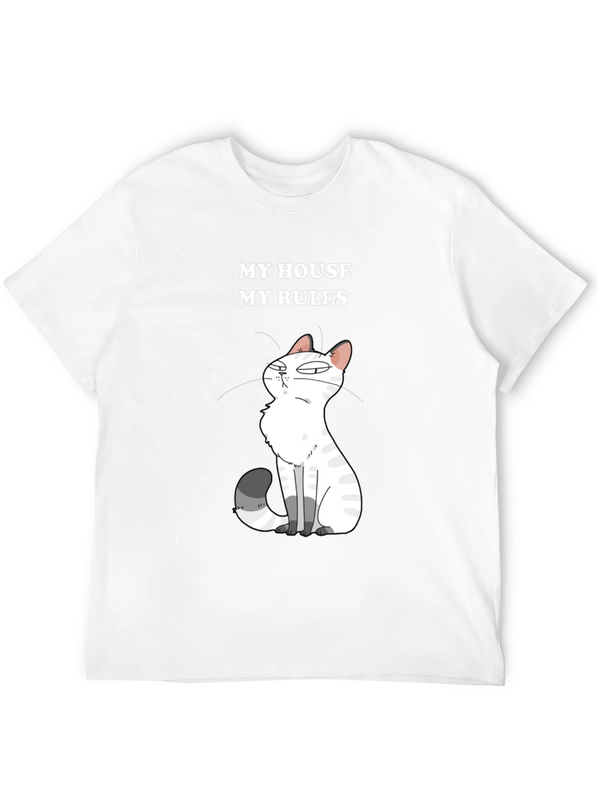 My House My Rules Cat Graphic T-Shirt