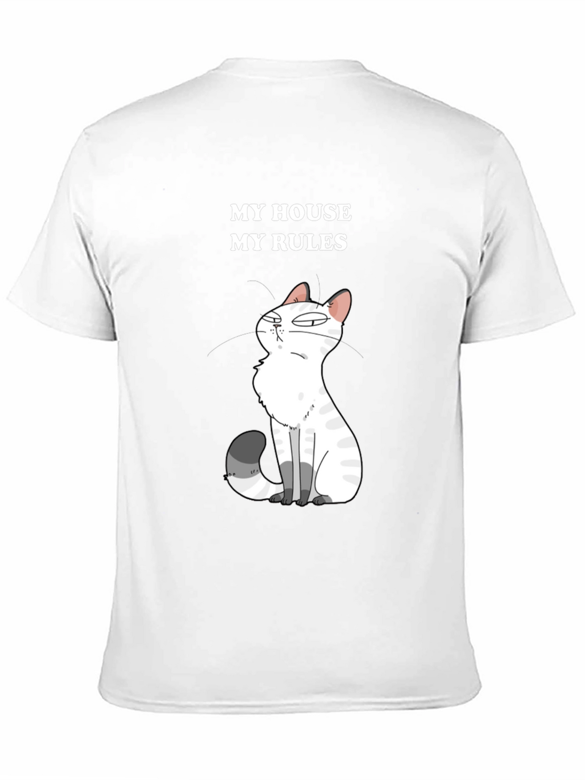 My House My Rules Cat Graphic T-Shirt