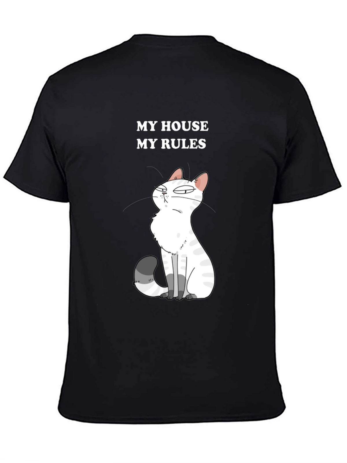 My House My Rules Cat Graphic T-Shirt