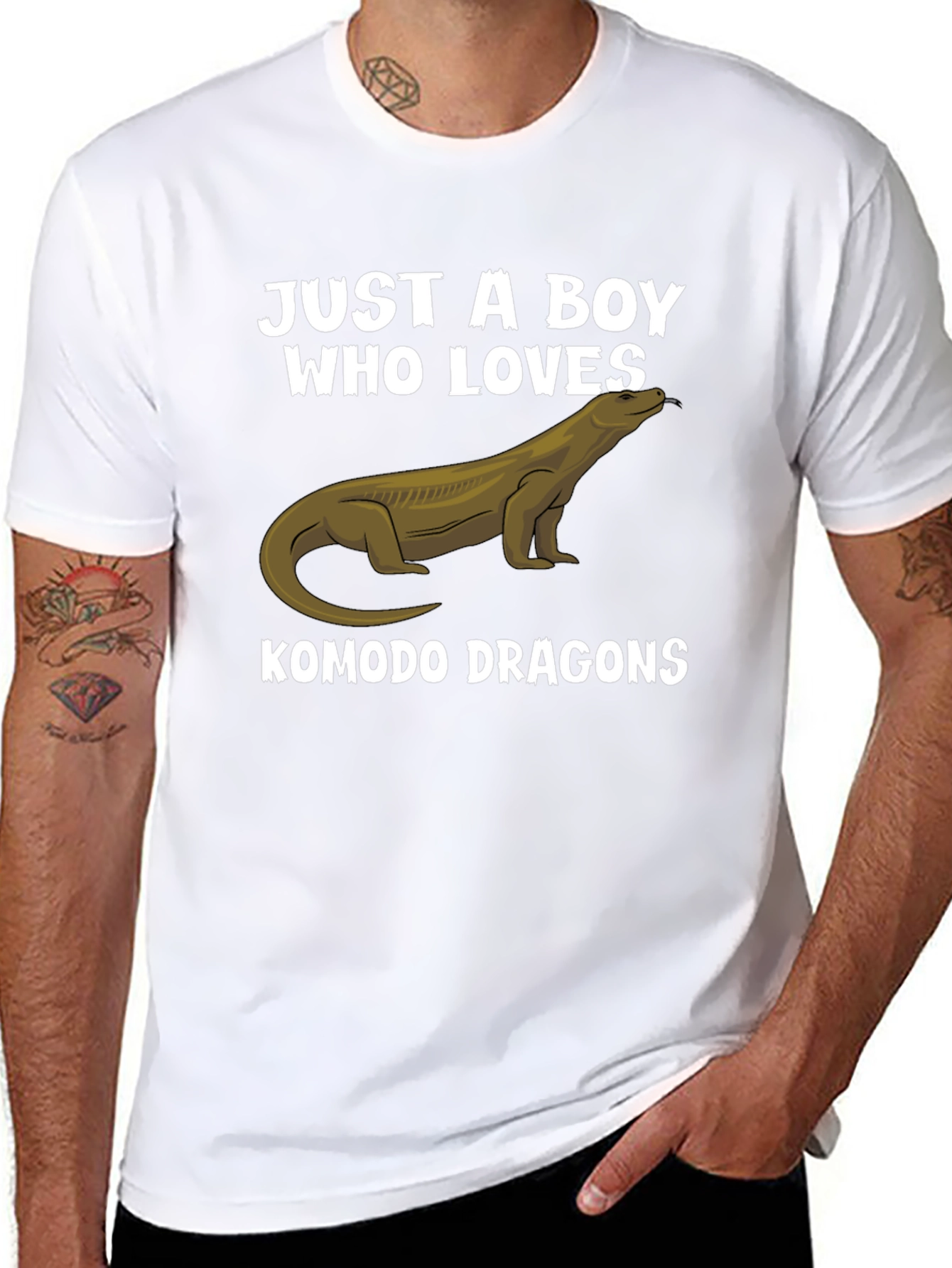 Komodo Dragon Lover Boy T-Shirt