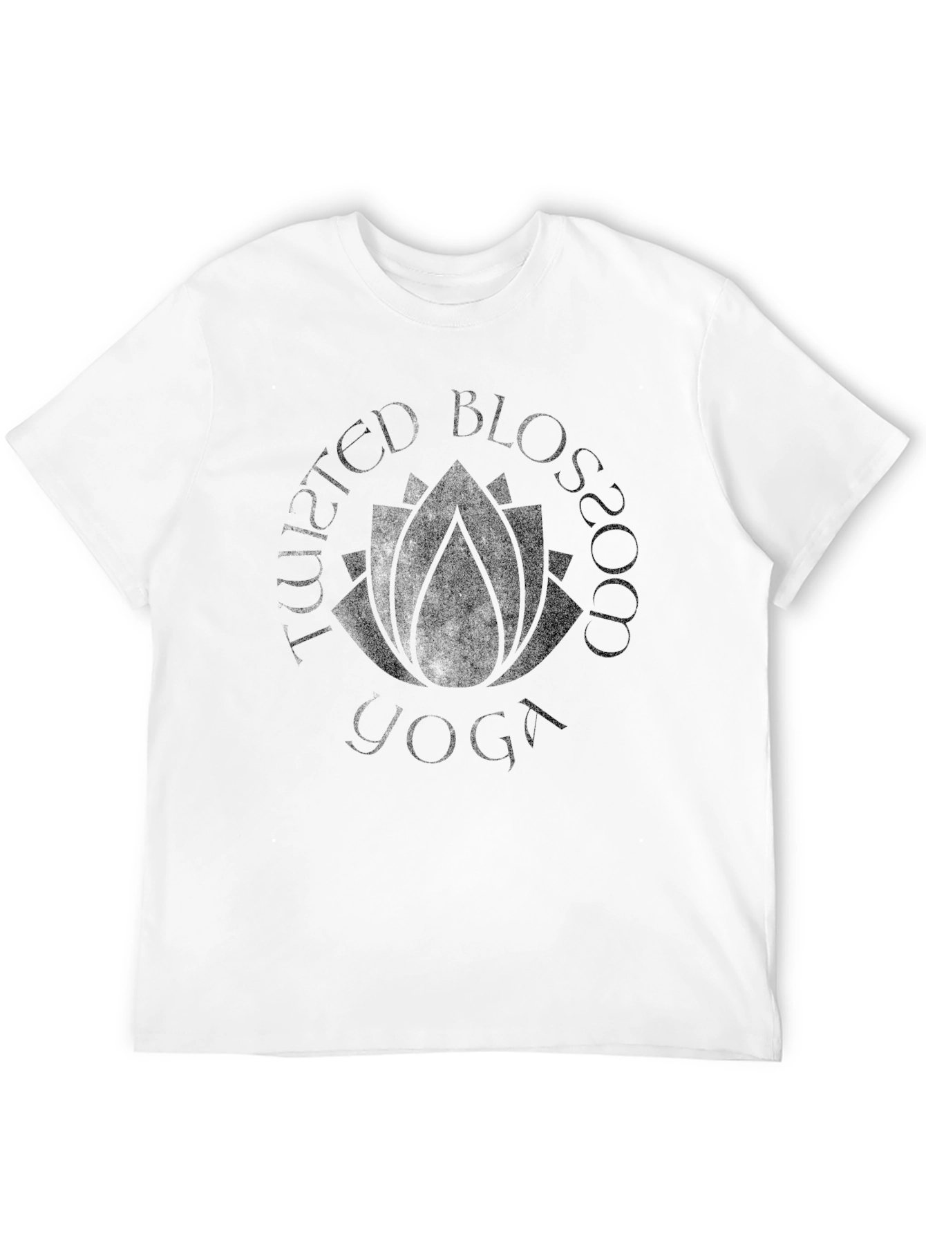 Twisted Blossom Yoga Graphic T-Shirt