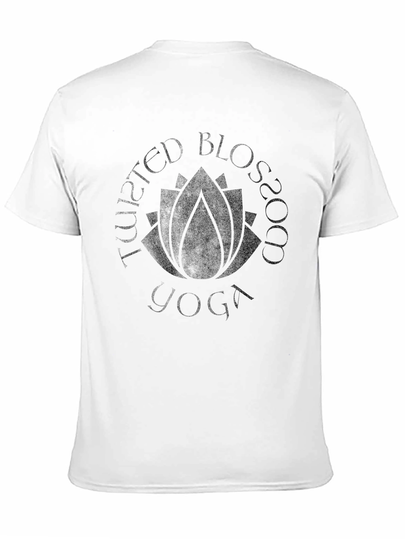 Twisted Blossom Yoga Graphic T-Shirt