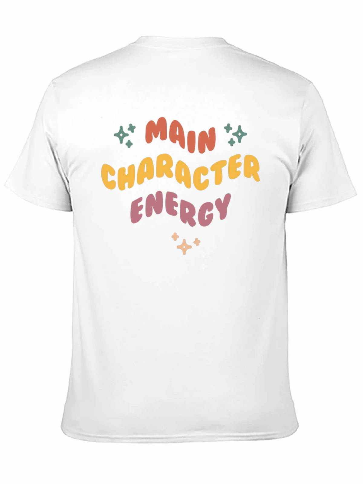 Main Character Energy T-Shirt - Retro Style Black Tee