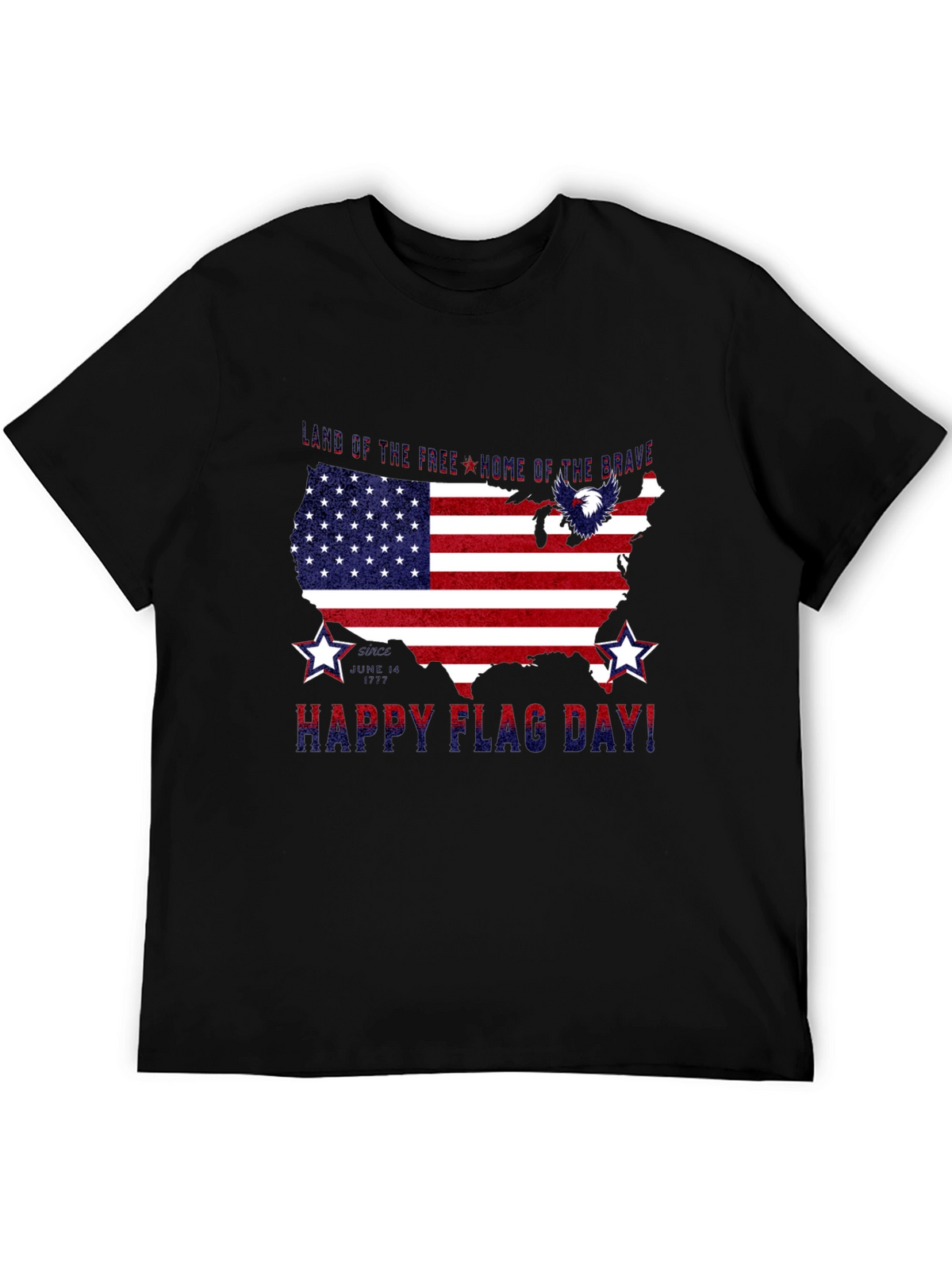 Patriotic USA Flag Happy Flag Day T-Shirt