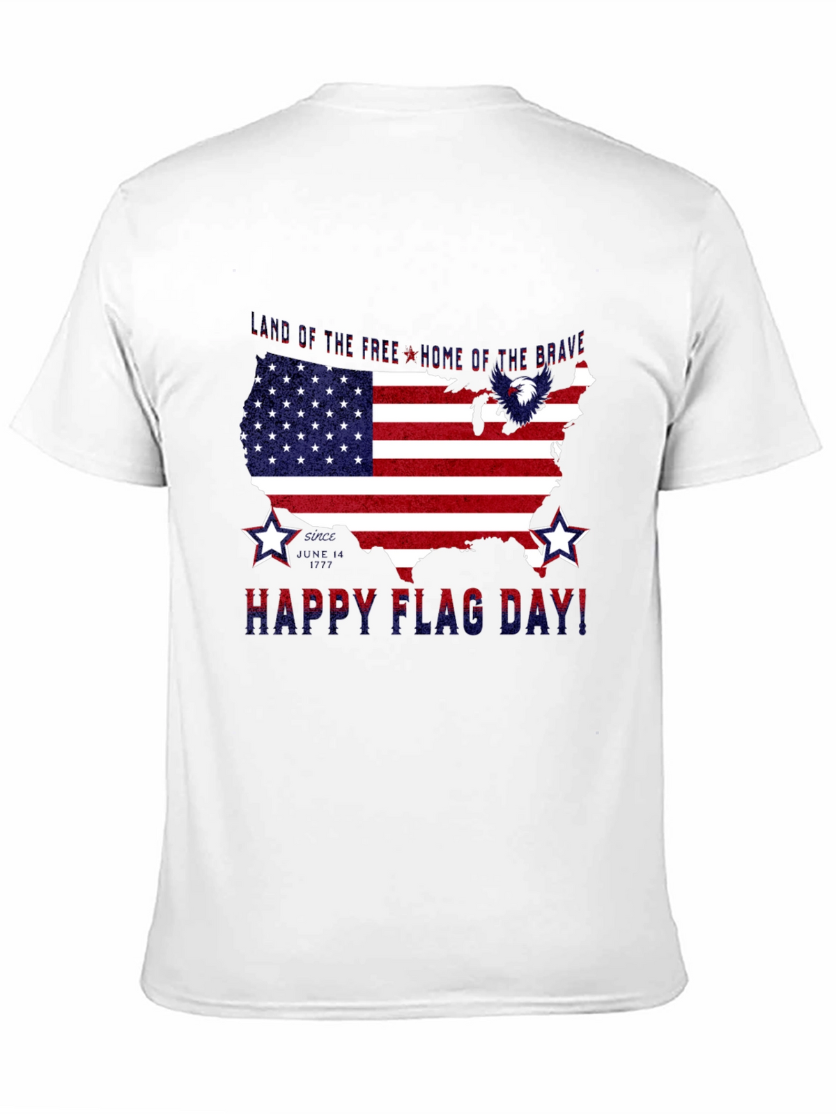 Patriotic USA Flag Happy Flag Day T-Shirt