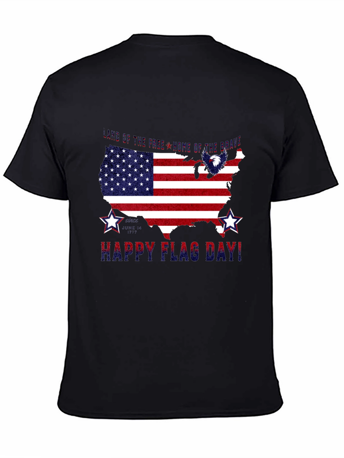 Patriotic USA Flag Happy Flag Day T-Shirt