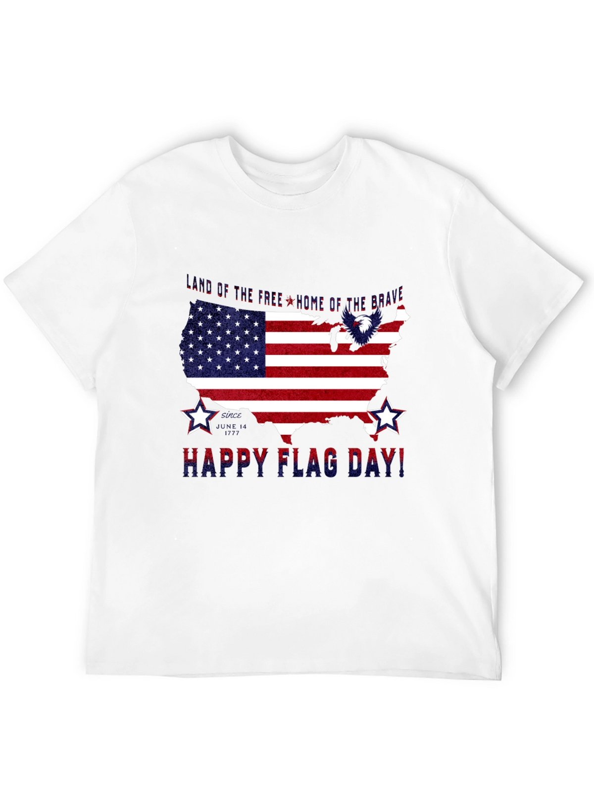 Patriotic USA Flag Happy Flag Day T-Shirt