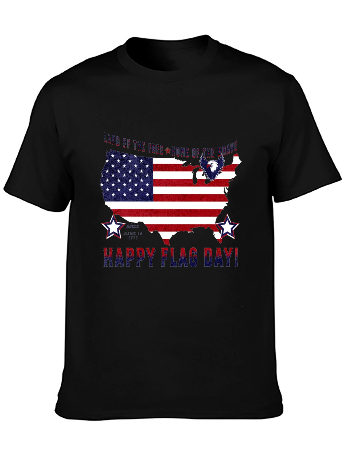 Patriotic USA Flag Happy Flag Day T-Shirt