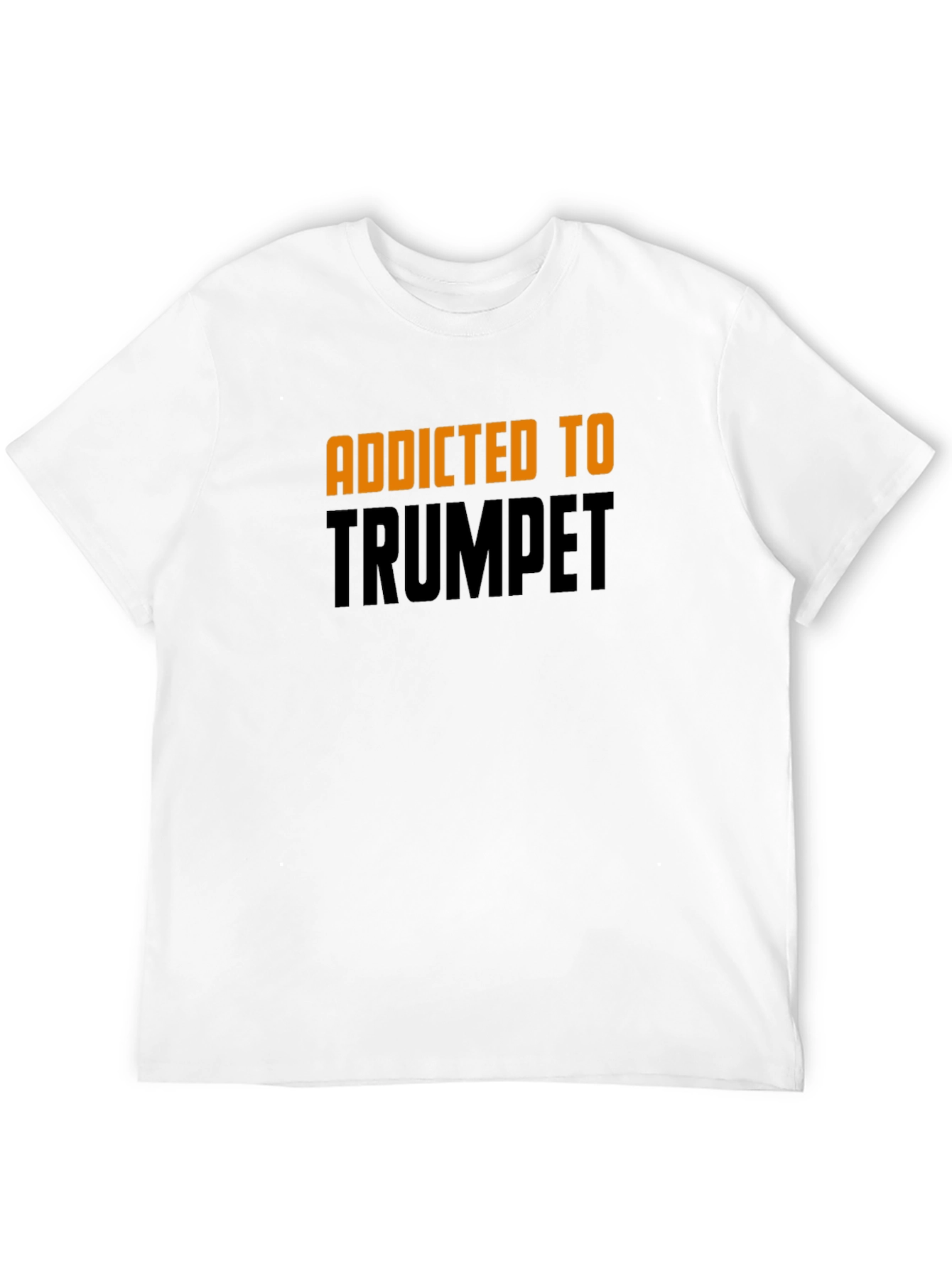 Addicted to Trumpet - Black Cotton T-Shirt
