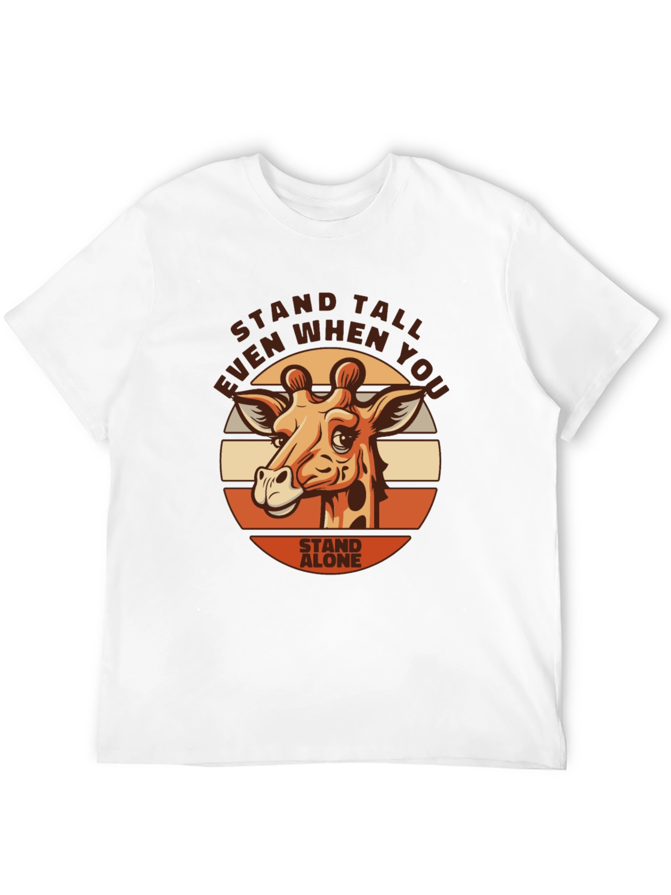 Stand Tall Giraffe Graphic Tee - Motivational