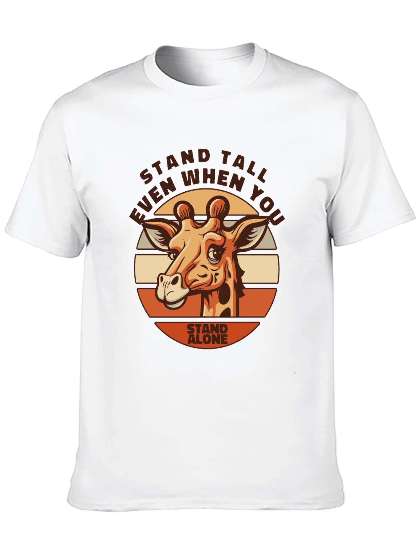 Stand Tall Giraffe Graphic Tee - Motivational
