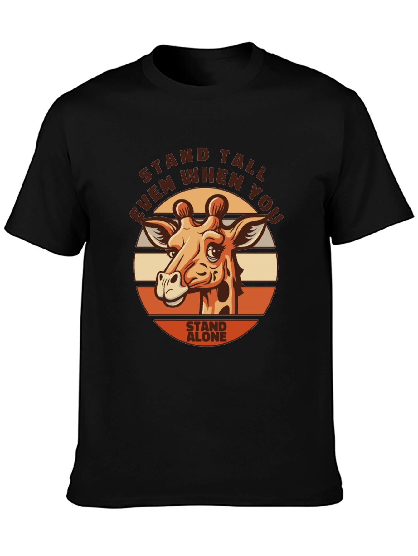 Stand Tall Giraffe Graphic Tee - Motivational