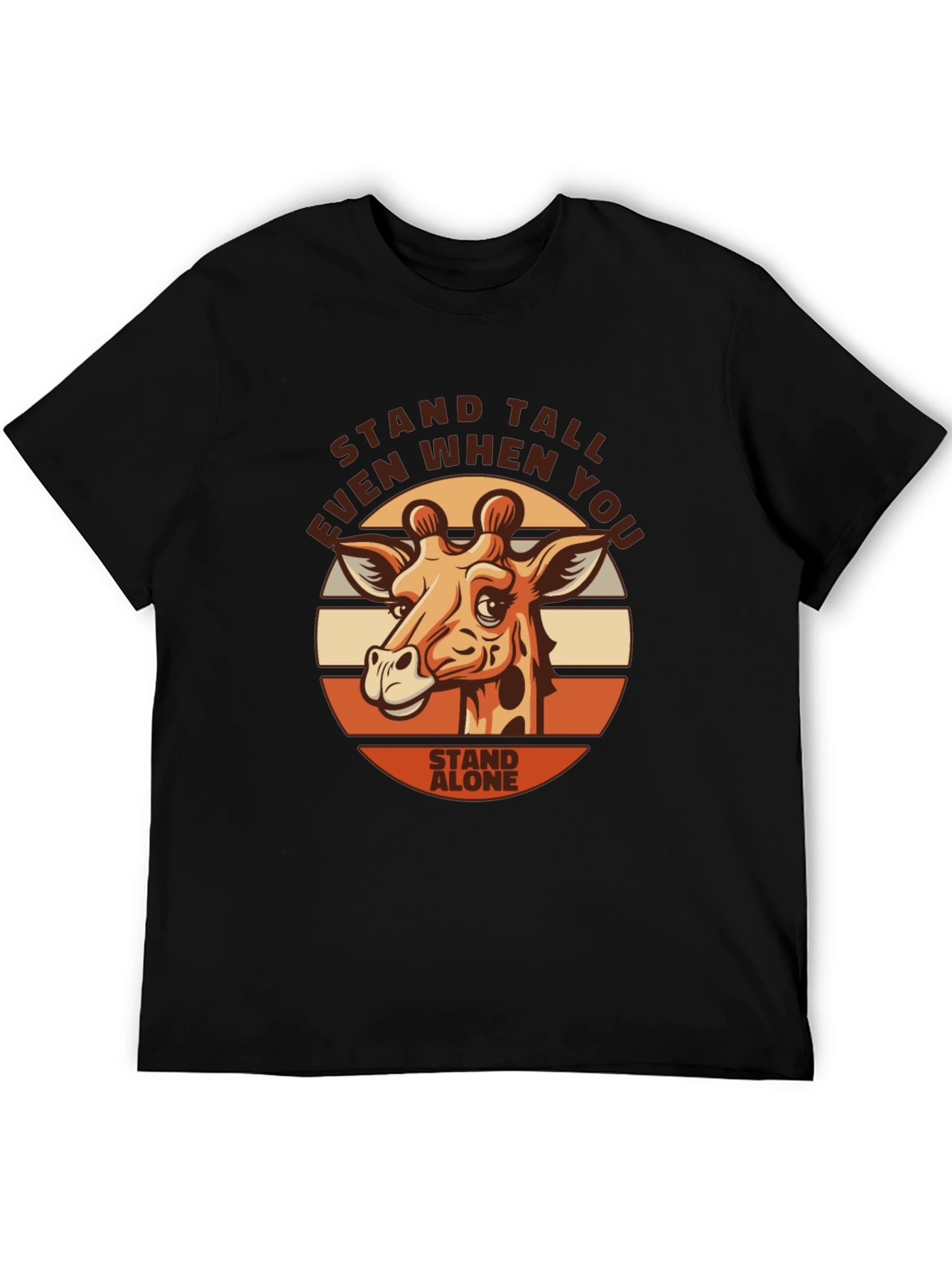 Stand Tall Giraffe Graphic Tee - Motivational